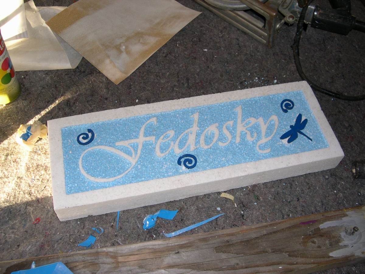 Foam Sandblasted Sign