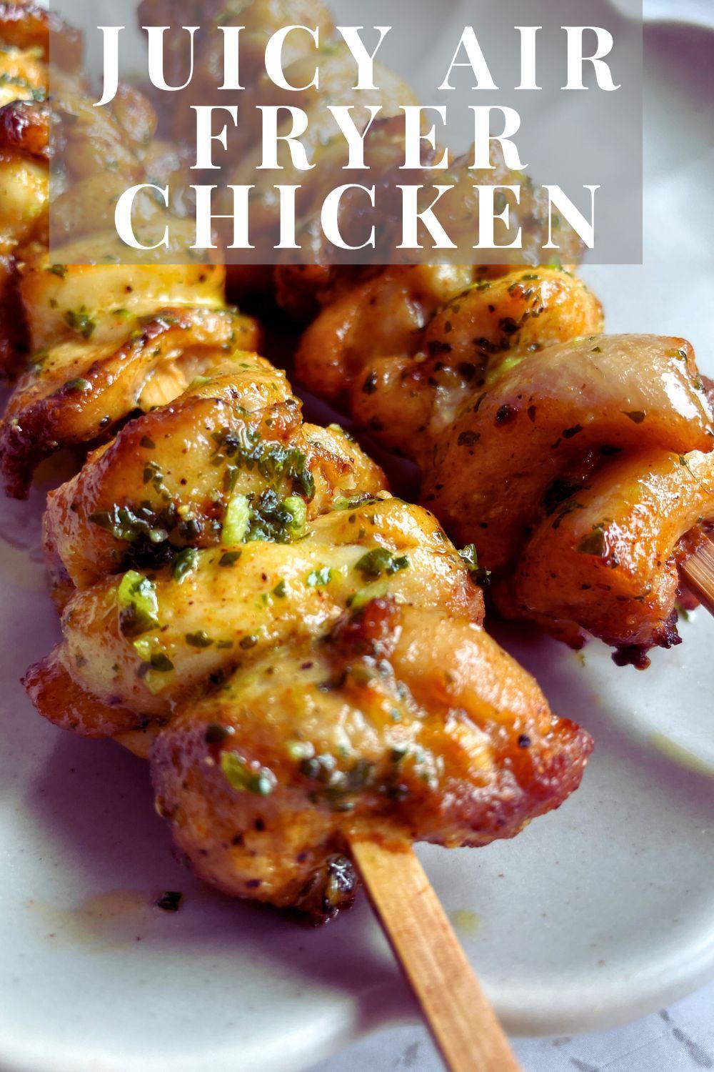 Air Fryer Chicken Skewers Recipe