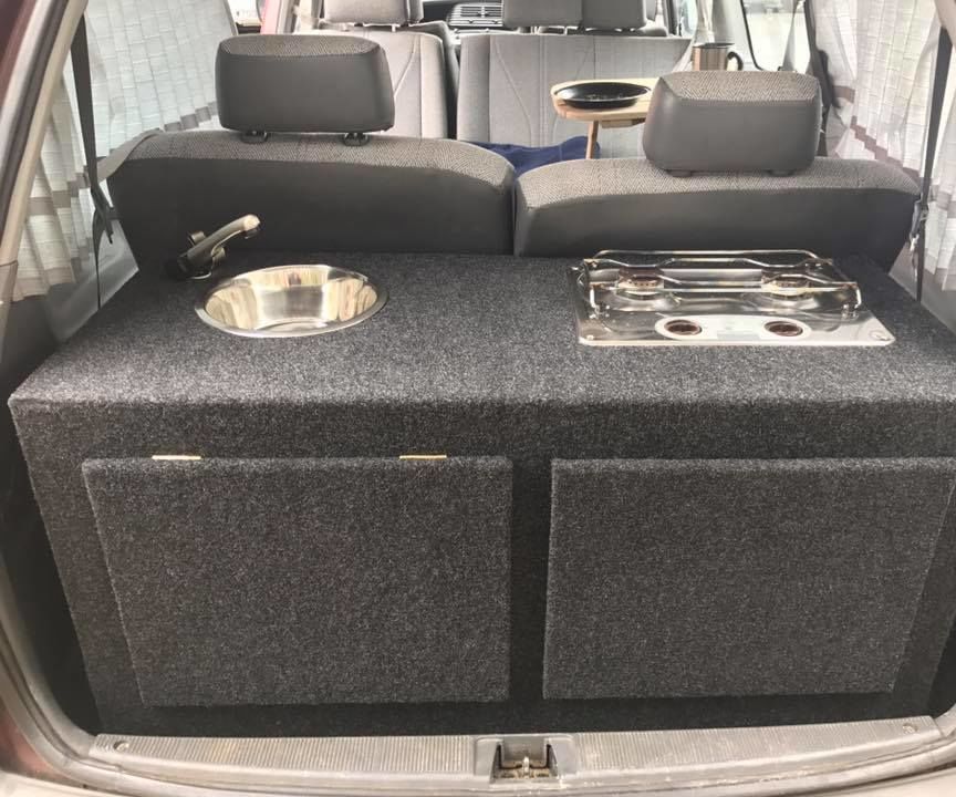 Campervan Sink and Gas Cooker Conversion for Toyota Tarago (Estima)