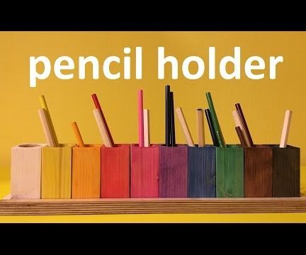 Wooden Pencil Holder