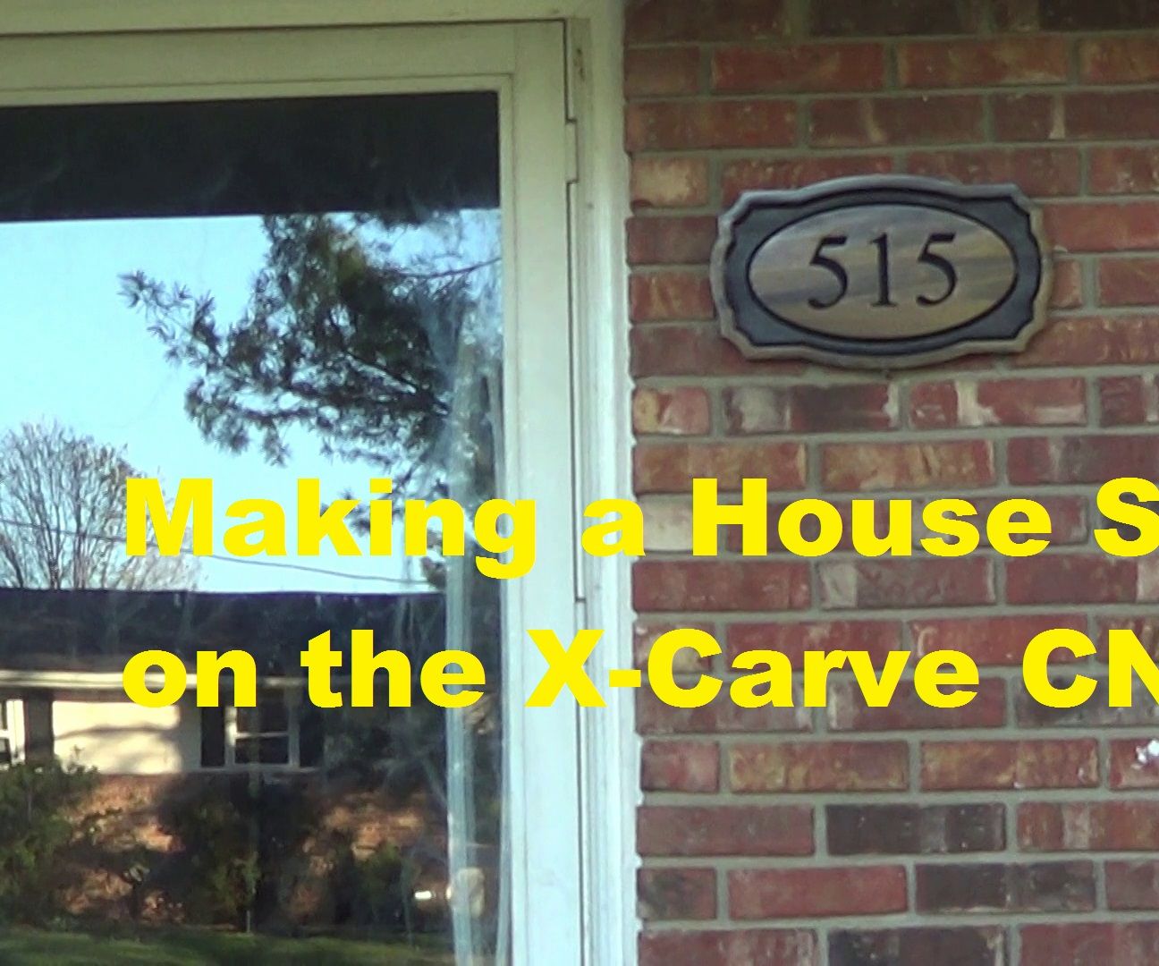 Making a Wooden House Sign on CNC