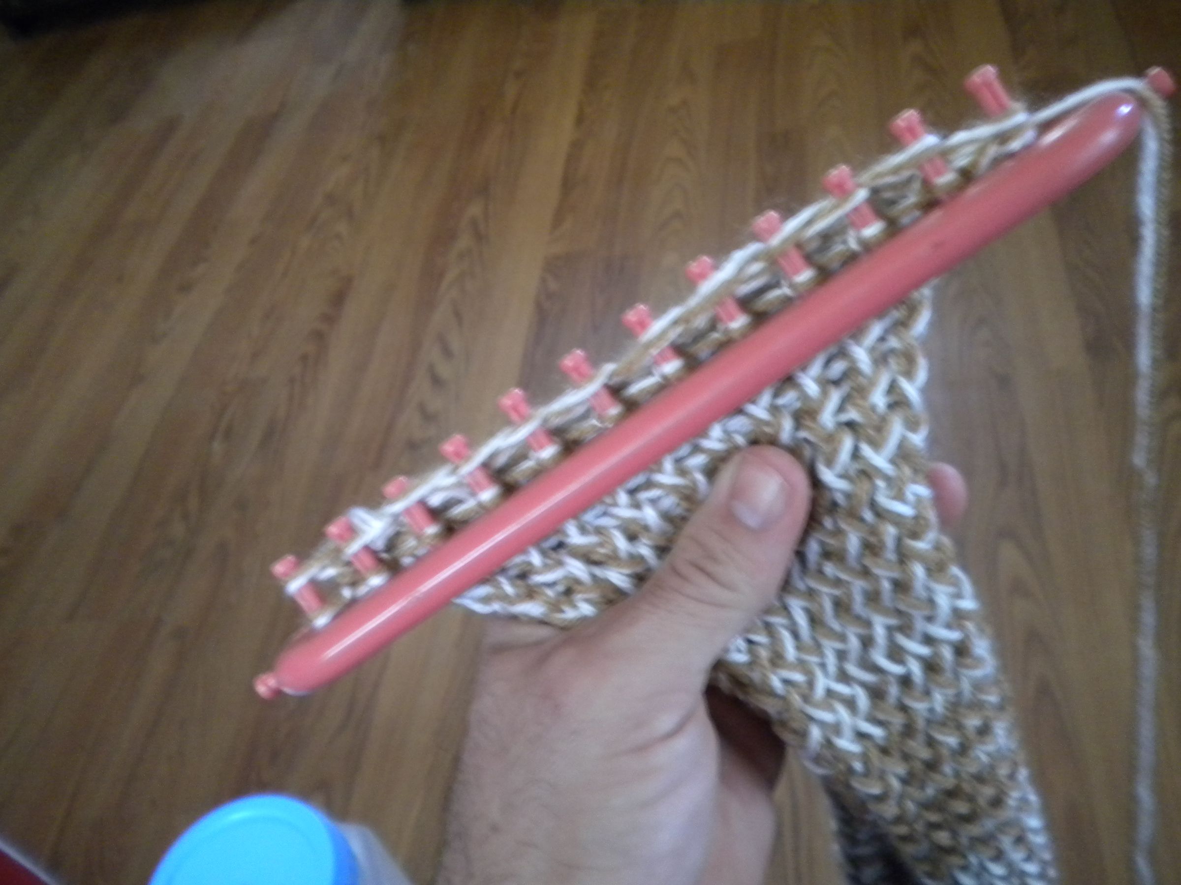 Infinity Scarf on a Loom 8 Steps Instructables