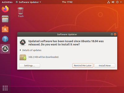 Creation of a "Ubuntu 18.04" VM