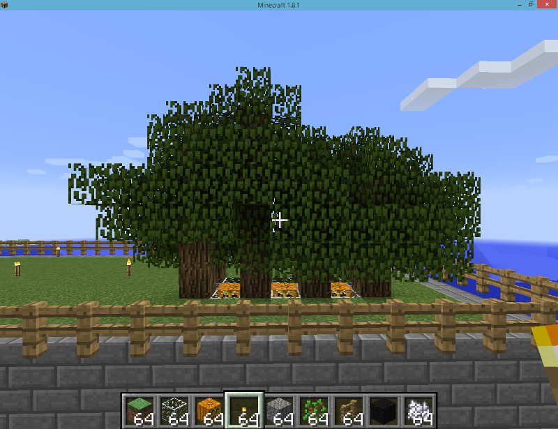 Minecraft - Compact Tree Farm : 6 Steps - Instructables