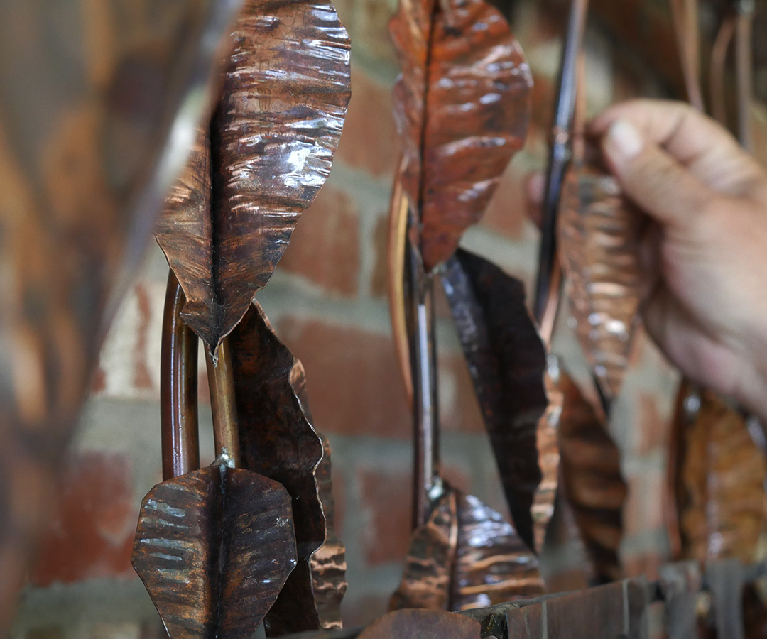 Copper Water Feature Sign