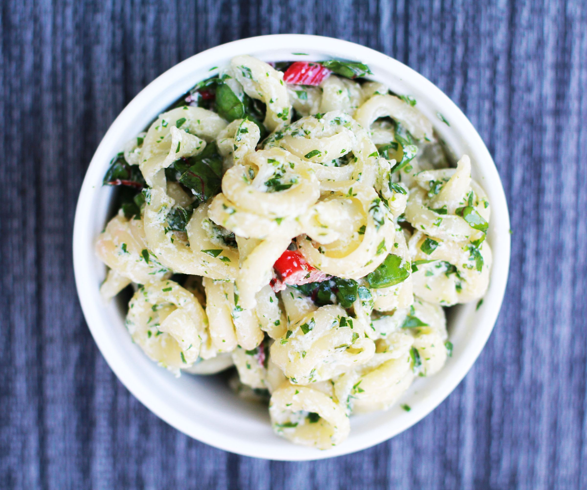 Pasta With Chard, Parsley, Ricotta, and Lemon