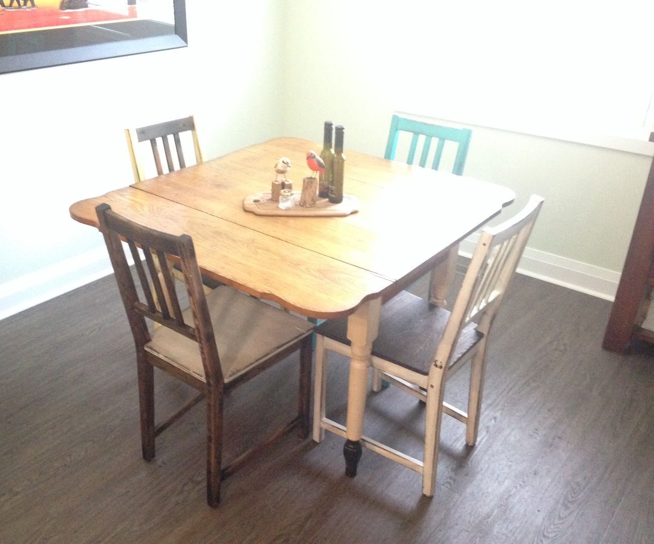 Distressed Wood Chairs ....... IKEA Upgrade