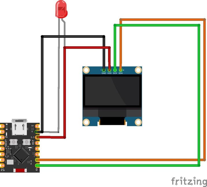 Edison LED Filament ใน Smart Weather Clock
