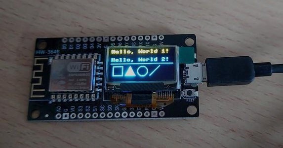 How to Use the Integrated ESP8266 + SSD1306 Oled Display in MicroPython