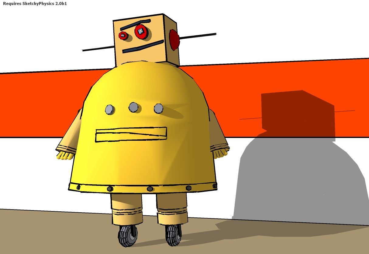 3d Instructables Robot - Sketchup