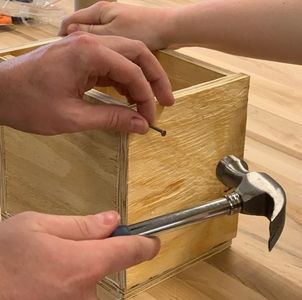 Glueing/Nailing the Box Together
