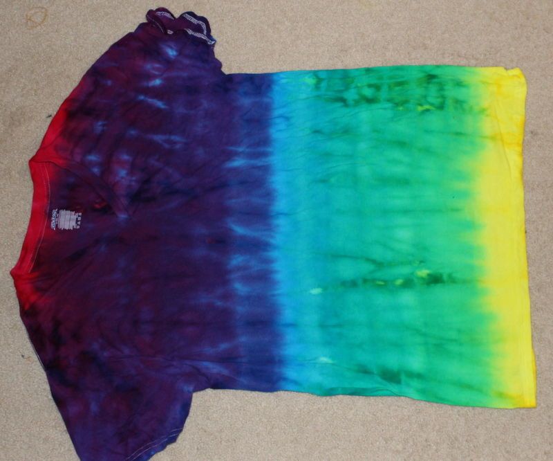 Ombre Dyed Rainbow T-Shirt