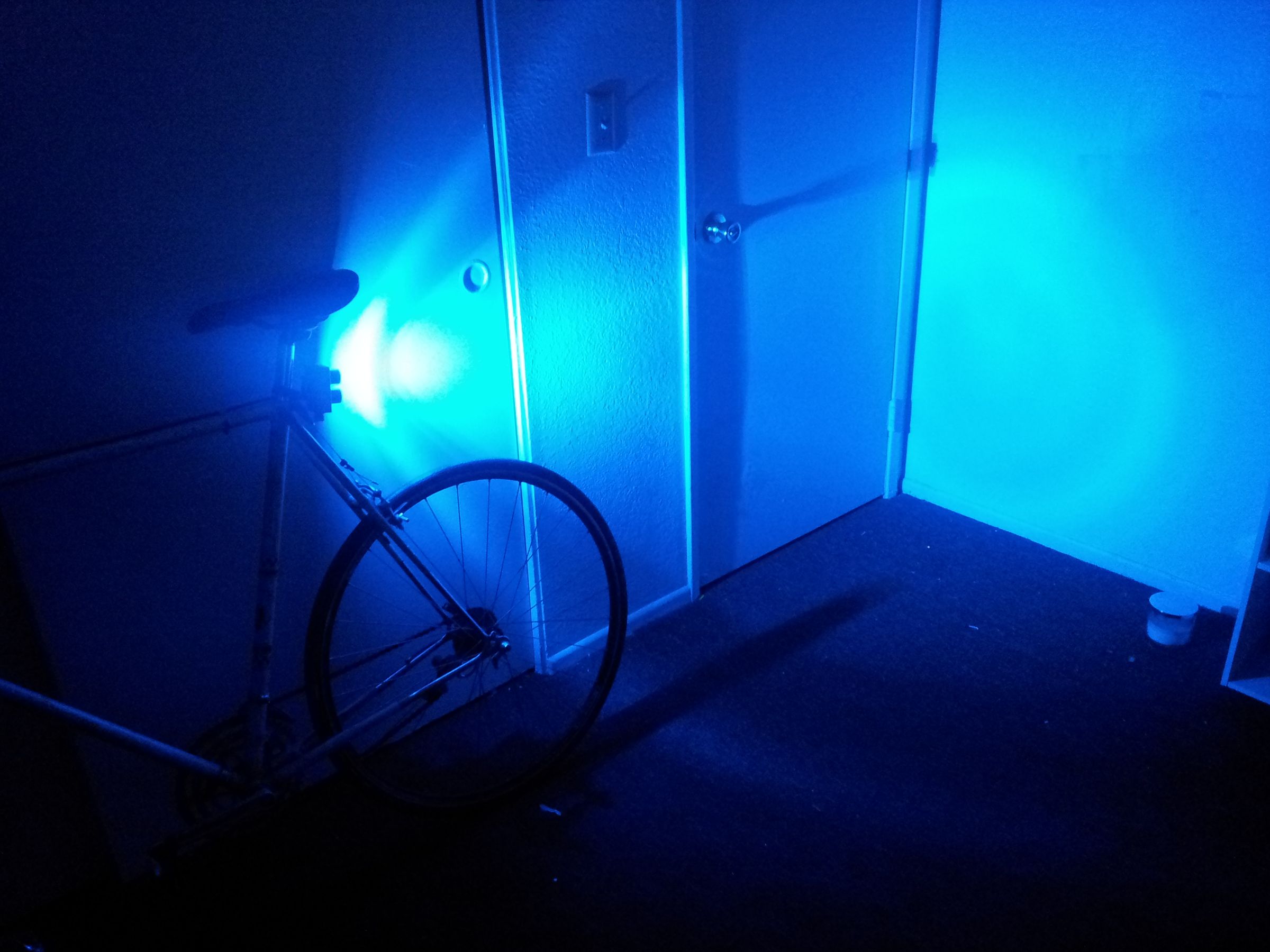 Almost Too Bright Bike Light (blue or What Ever Color You Want) 5