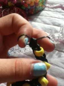 Place a Single Band Through the End