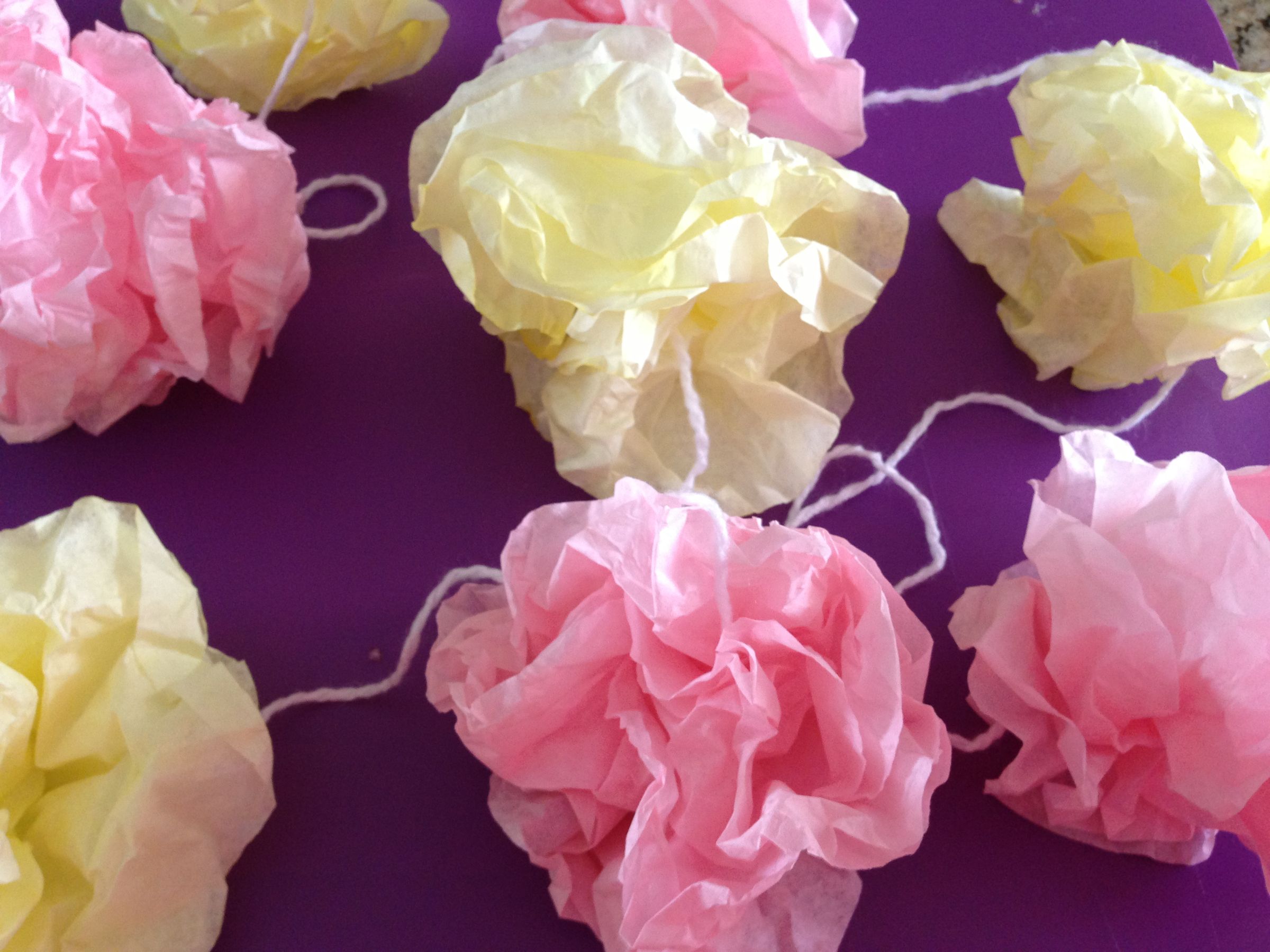 How to Make a Pom Pom Garland Out of Coffee Filters