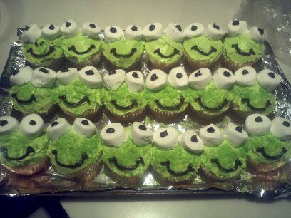 Froggy Cupcakes