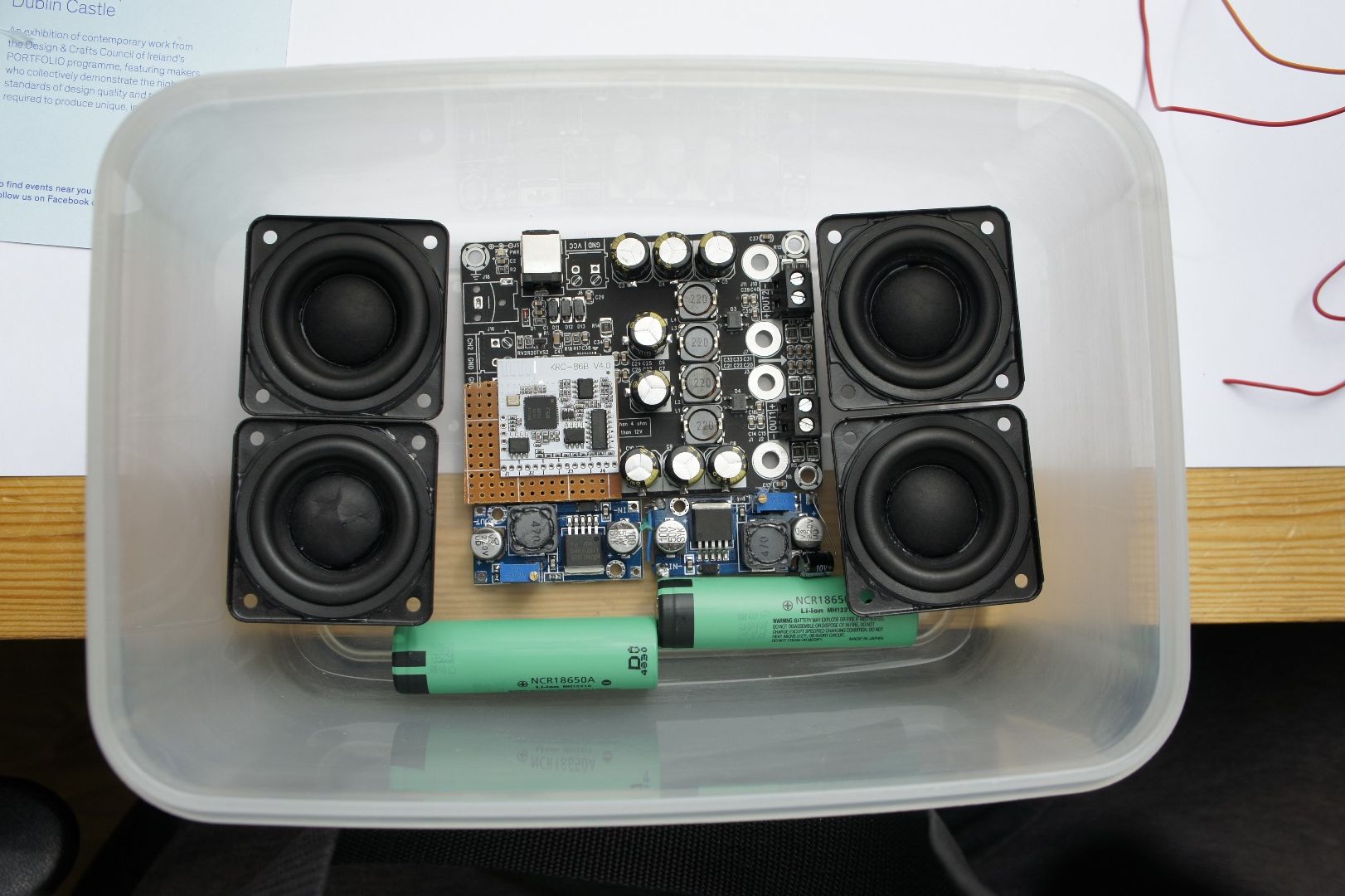 DIY Portable Bluetooth Speaker 30W, BT4.0, Passive Radiators 12 Steps