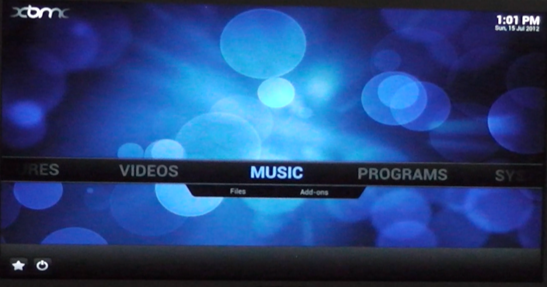 RaspberryPi Media Center - XBMC