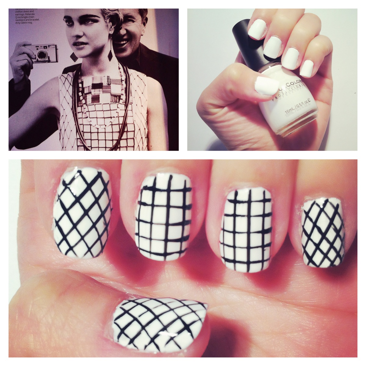 Fashion Inspired Nail Design #2 - Black & White