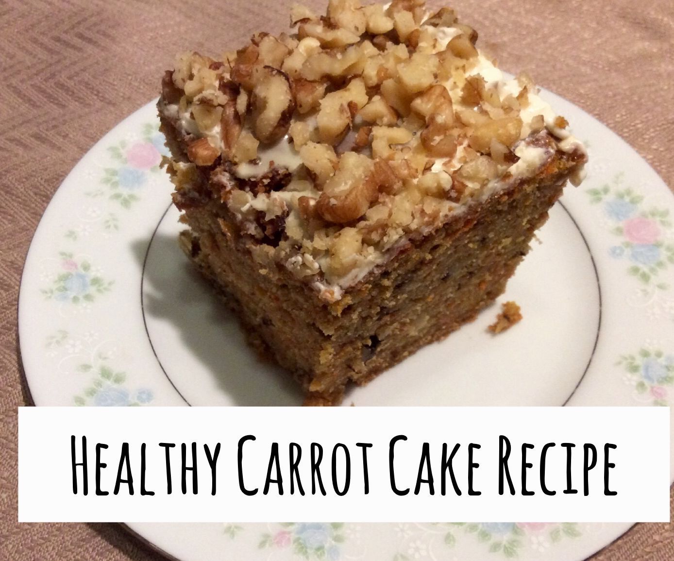 Healthy Carrot Cake Recipe 