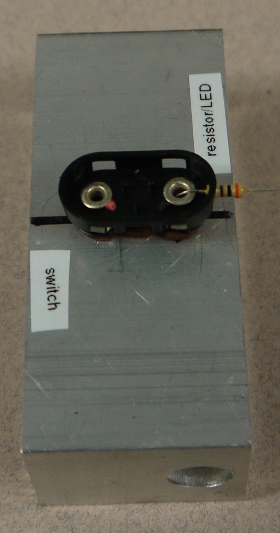 Solder the Resistor to the Battery Clip