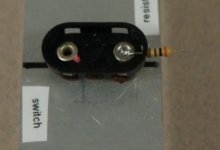 Solder the Resistor to the Battery Clip