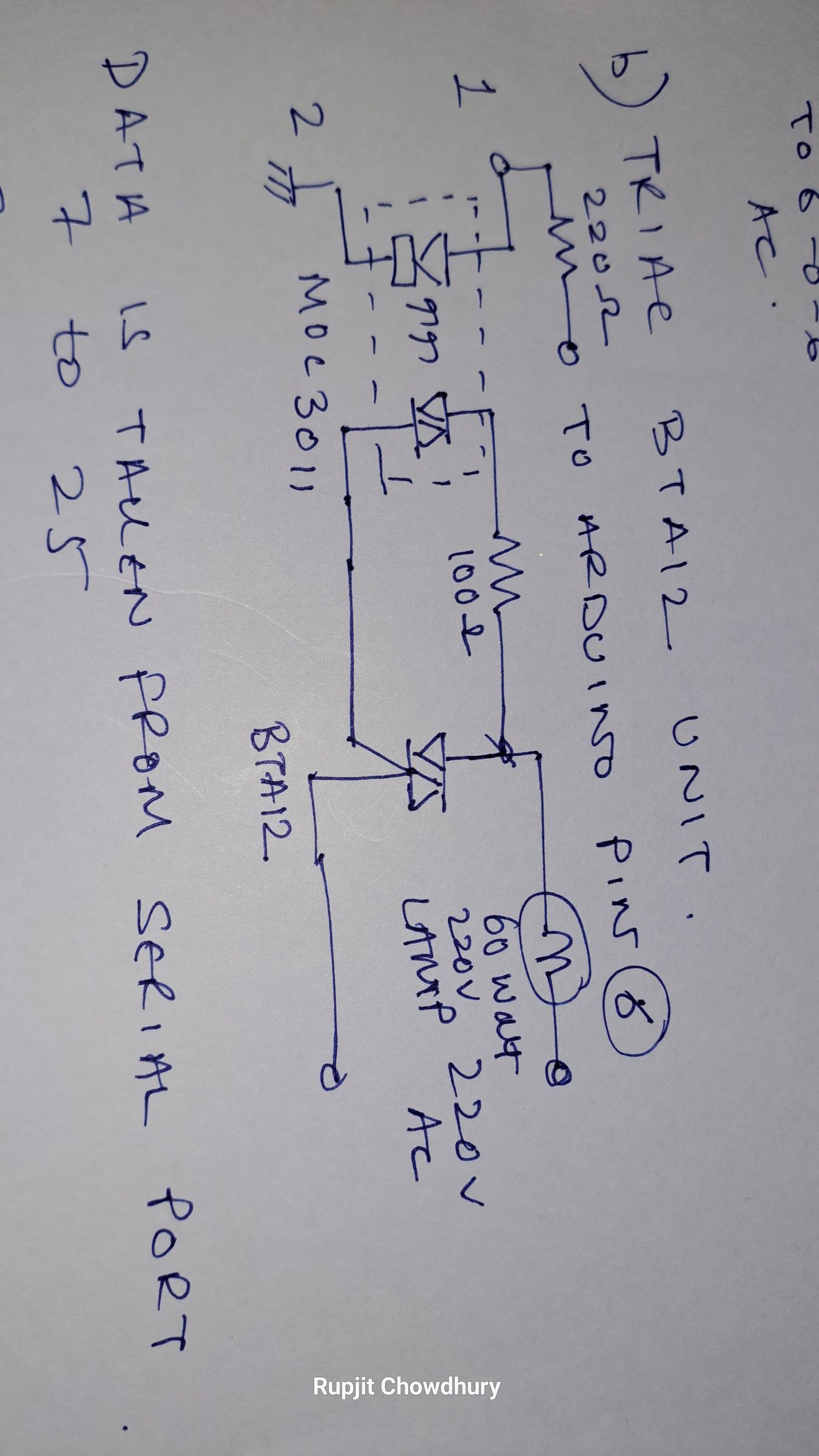 AC Line Voltage Phase Angle Control (dimmer ) Based on Arduino Using