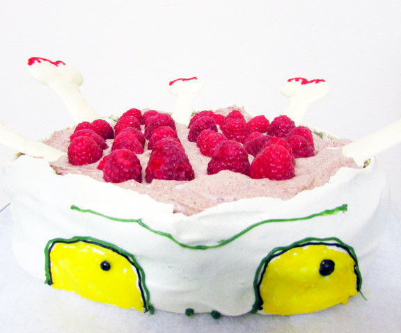 Zombie Halloween Pavlova