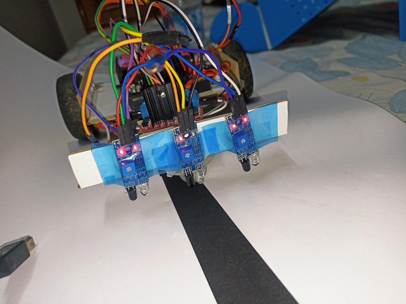 Building a 3-Sensor Line Follower Robot | Arduino + L298N | DIY : 6 ...
