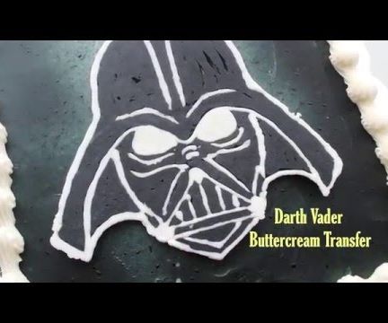 Darth Vader Buttercream Transfer for Cakes