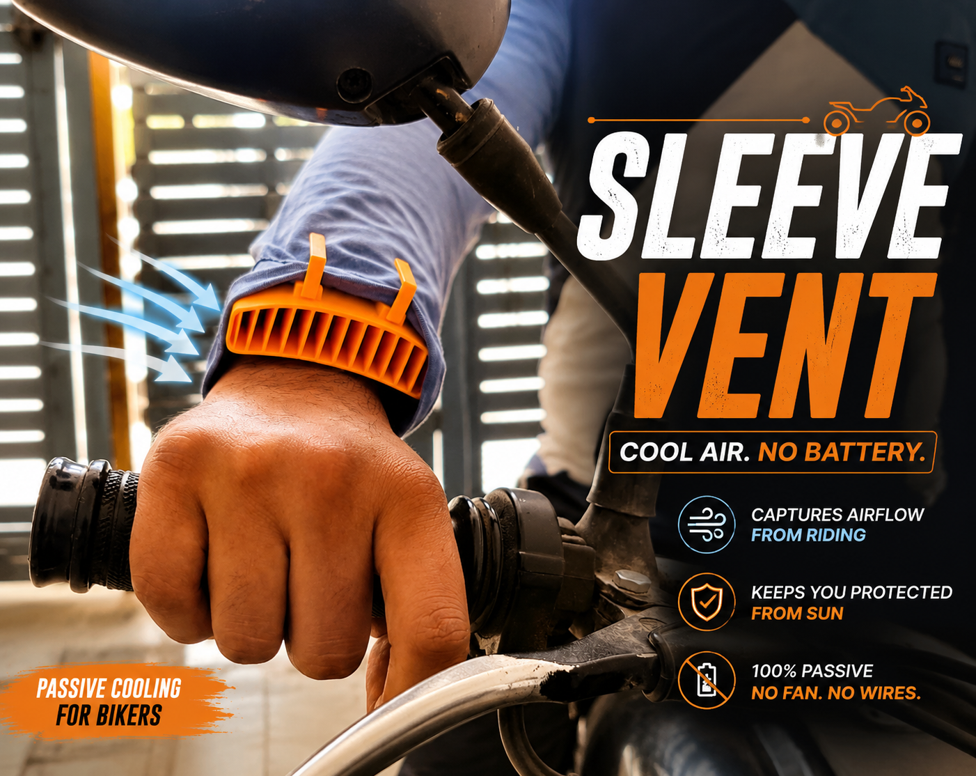 SleeveVent : a Passive Cooling Vent for Bikers
