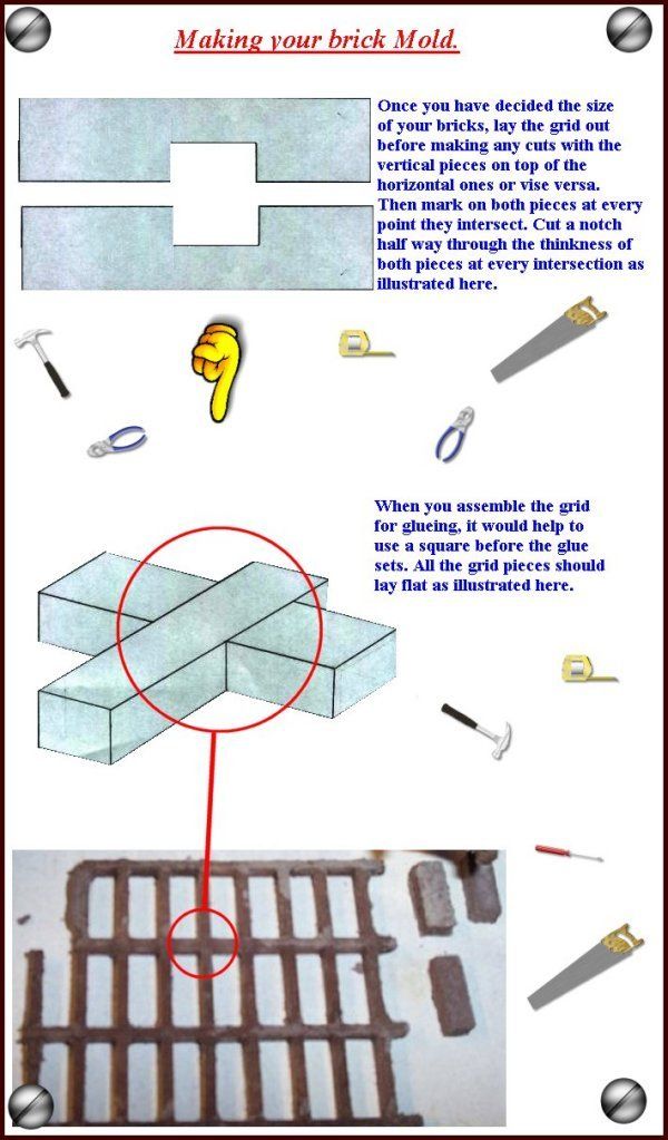 DIY Miniature DollHouse Bricks