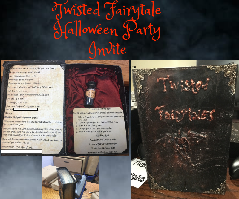 Twisted Fairytale Halloween Party Invite