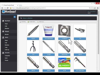 Click on the Item's Blue Button.