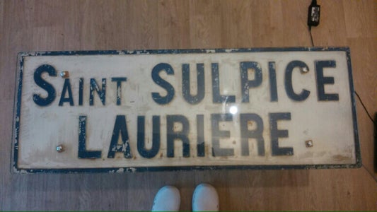 Cool French Road Sign Coffee Table