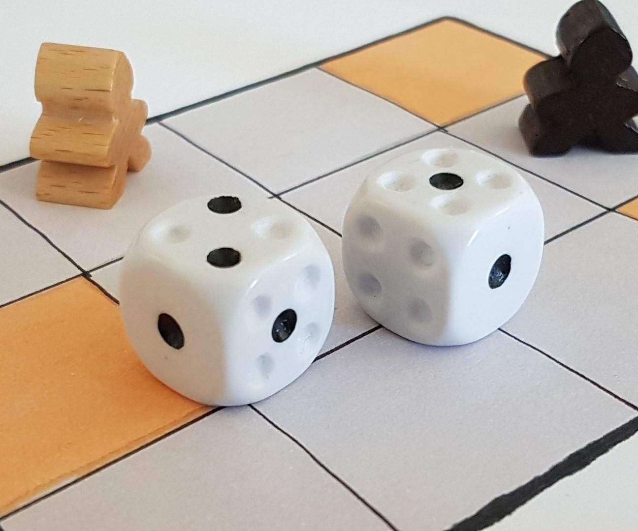 Modified Regular Dice for the Royal Game of UR