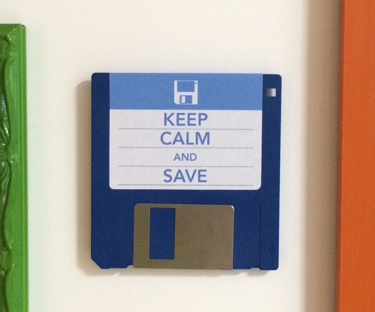 Floppy Disk Decoration - Keep Calm and Save