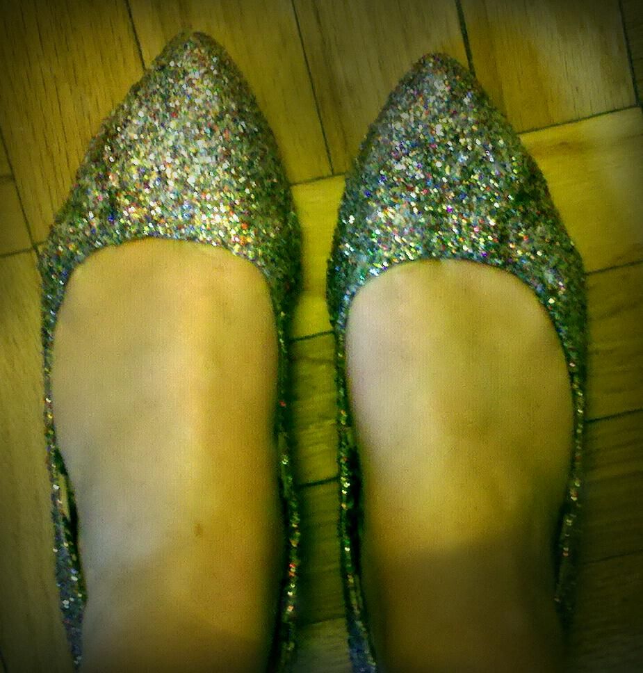 sparkle-ified shoes
