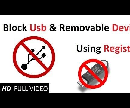  Block Usb & Removable Device Using Registry (on Windows) 2015