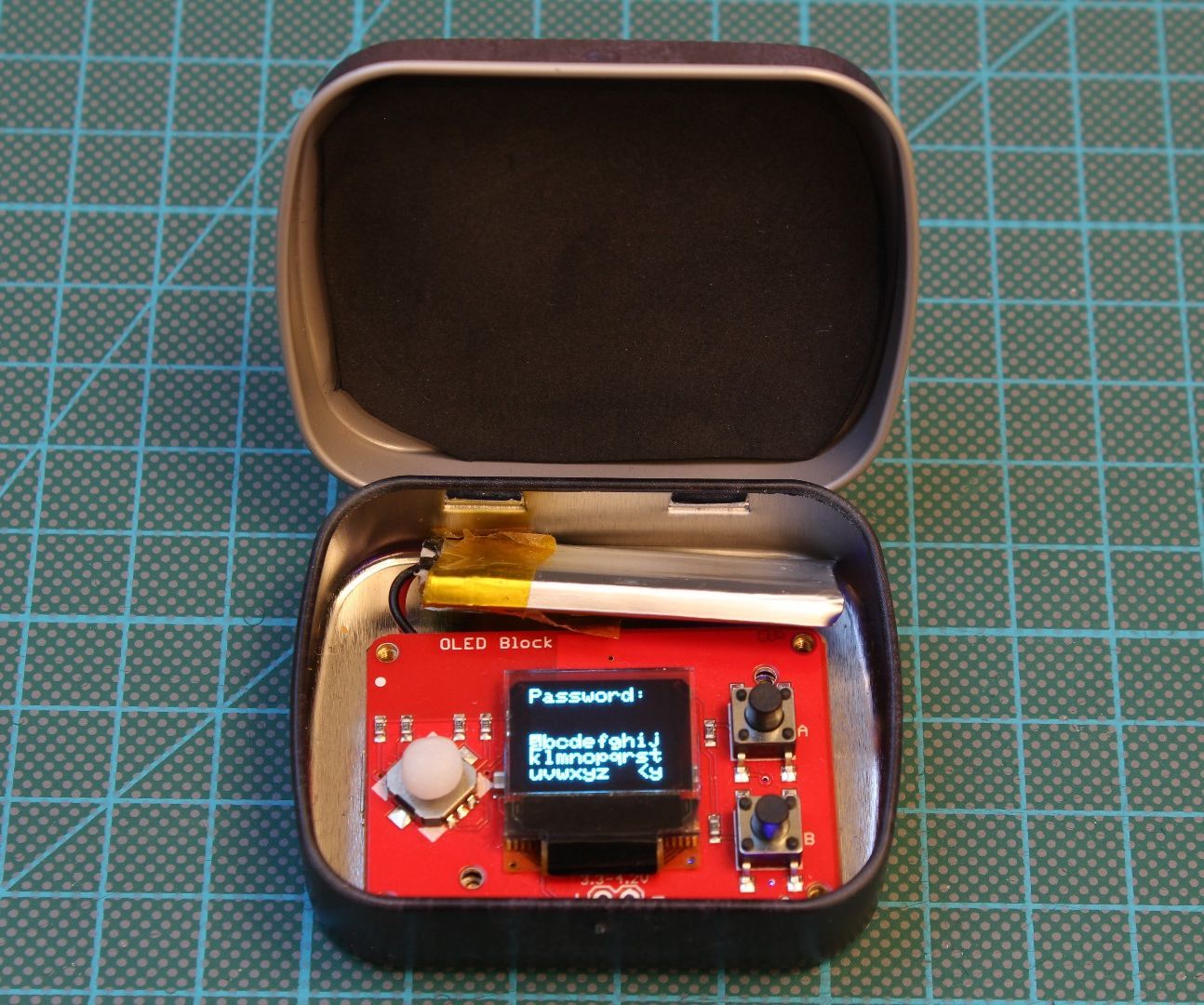 The PinTin Nano - Your Edison-Based Password Keeper