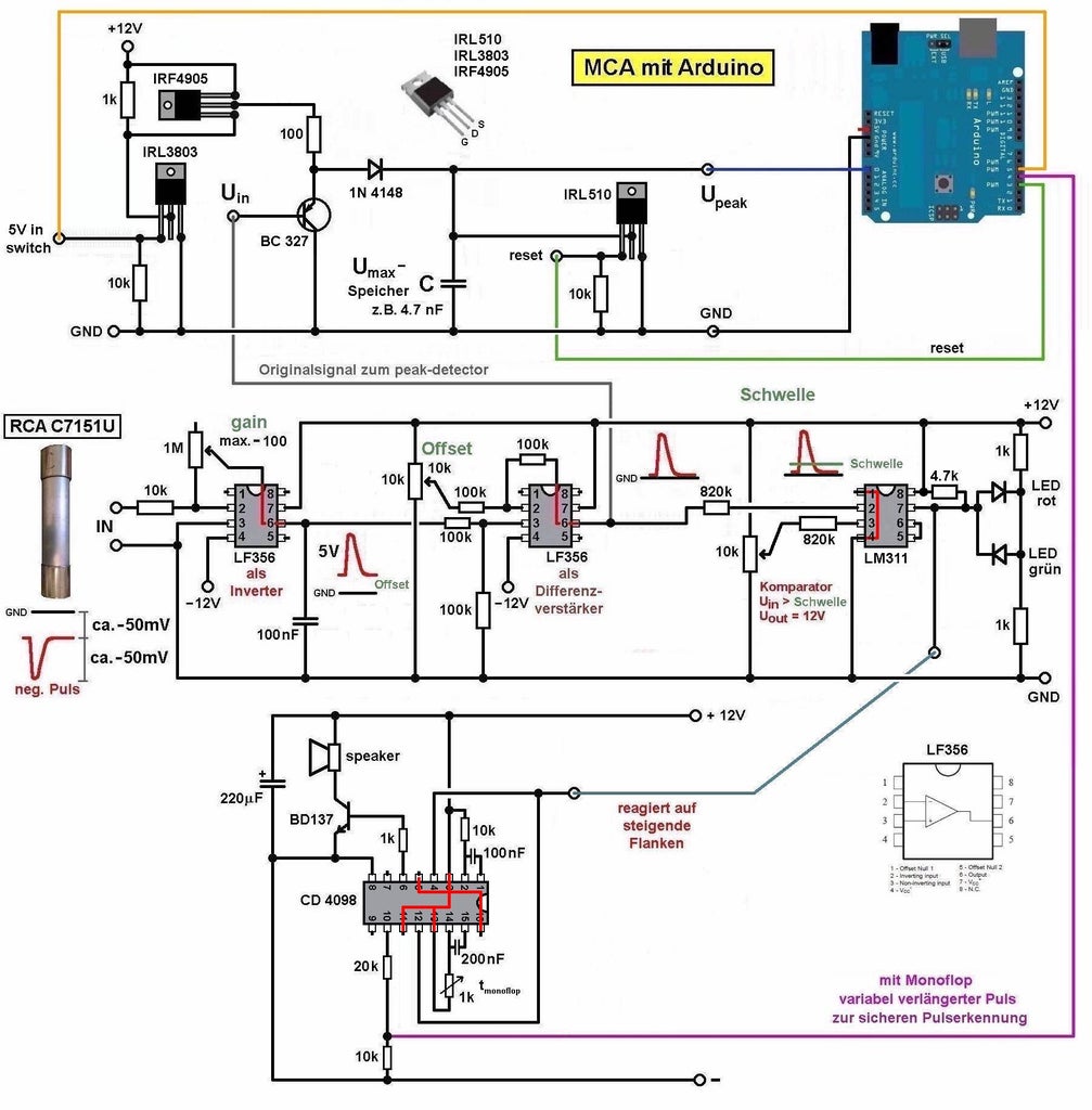 Multi Channel Analyzer for Gamma Spectroscopy With Arduino & Theremino ...