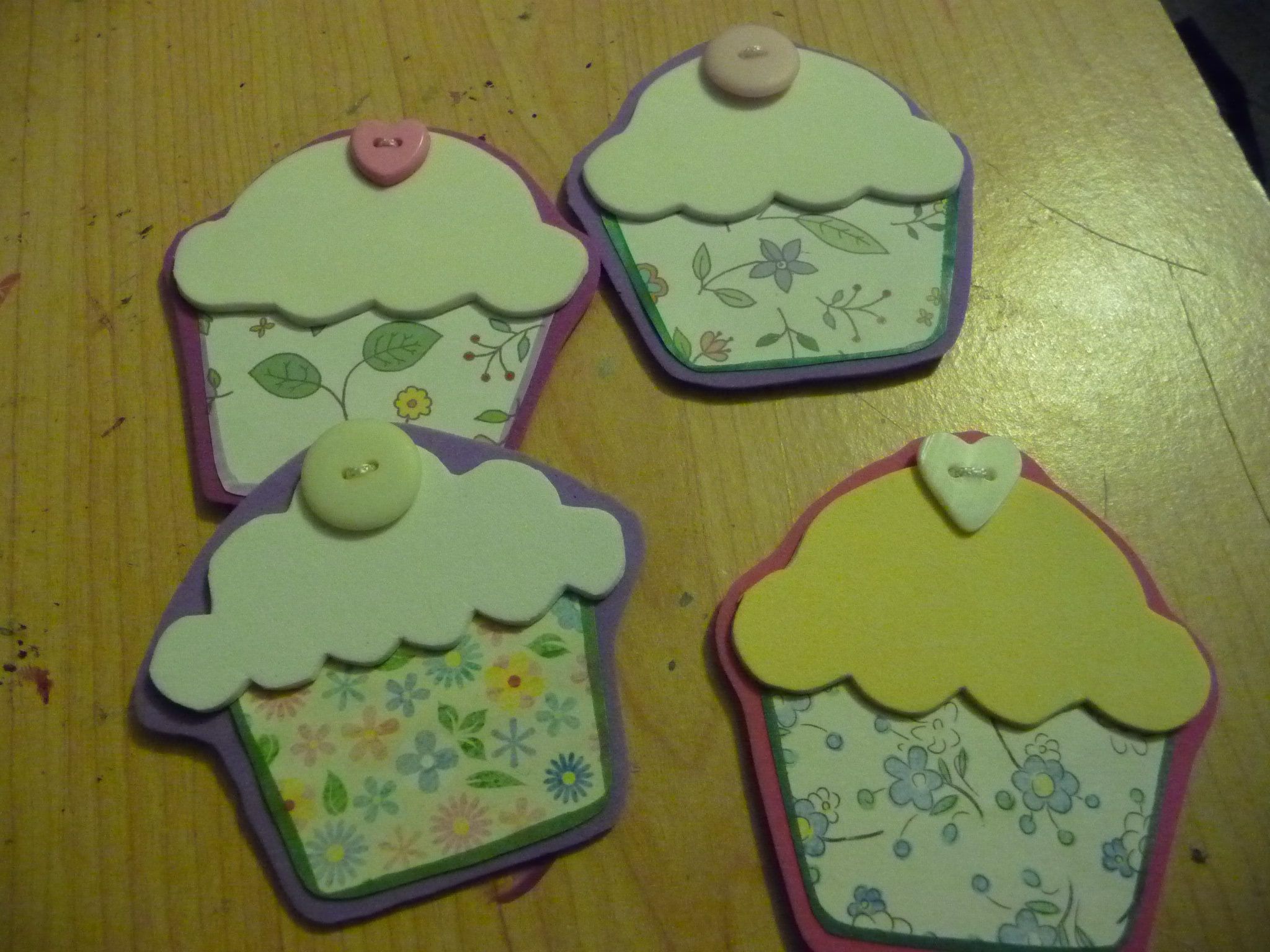 Cupcake Fridge Magnets