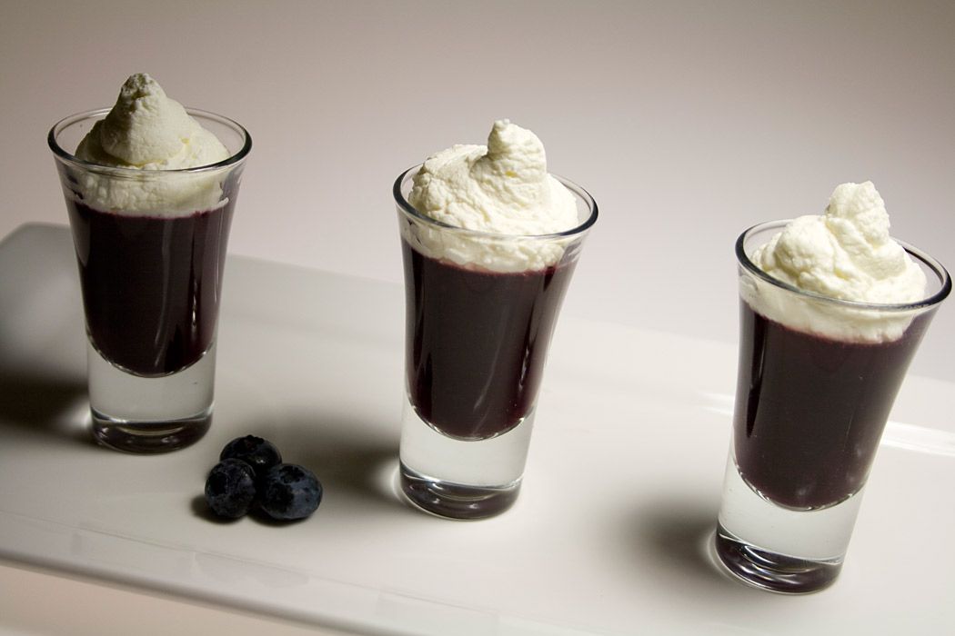 Molecular Gastronomy - Blueberry Verrines