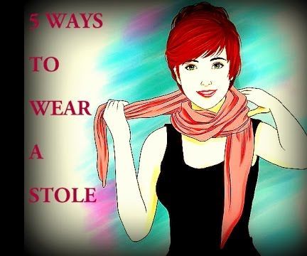 5 Ways to Wear 1 Scarf / Stole in 58 Seconds!