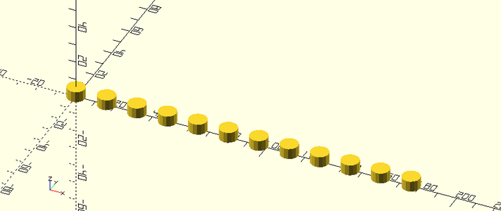 Linear Pattern With Lego Build Plate