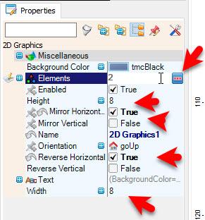 In Visuino Set Components