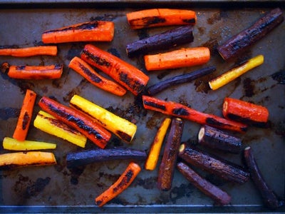 Roasted Rainbow Carrots