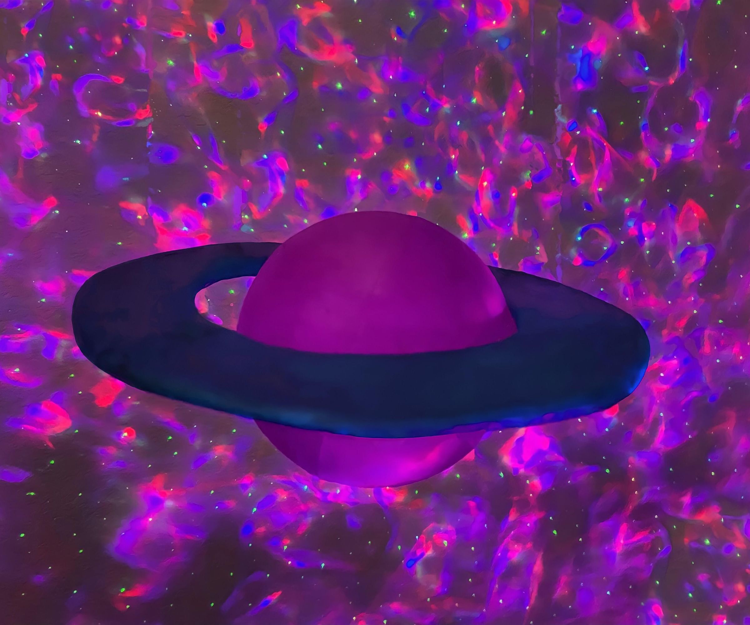 3D Printed Glow-in-the-Dark Saturn Model