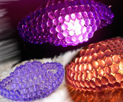 Crystal Lights Using Electric bulbs Or Candles