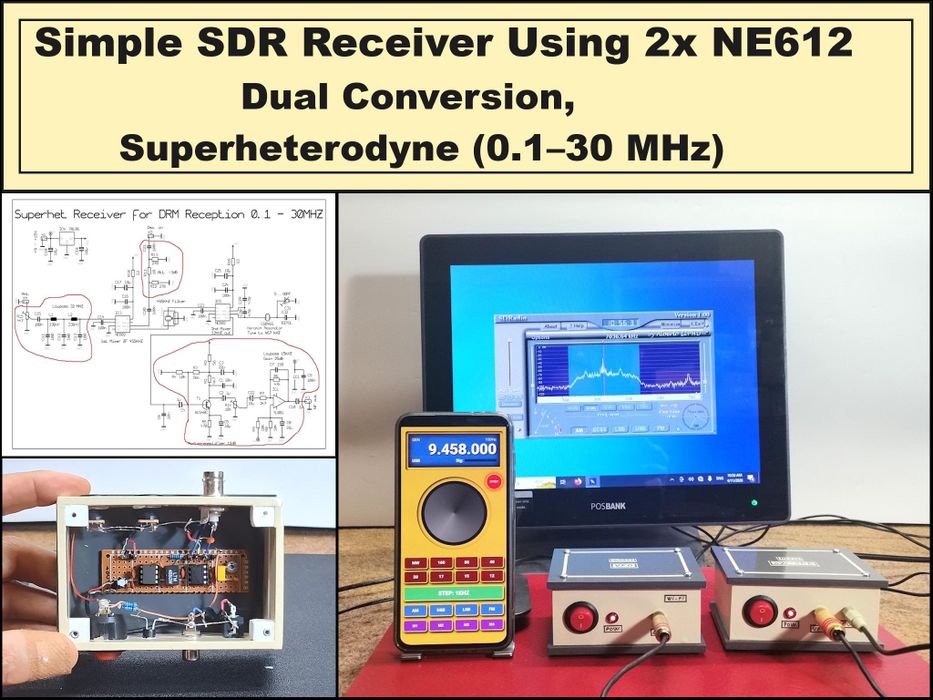 Simple SDR Receiver Using 2x NE612 - Dual Conversion, Superheterodyne ...